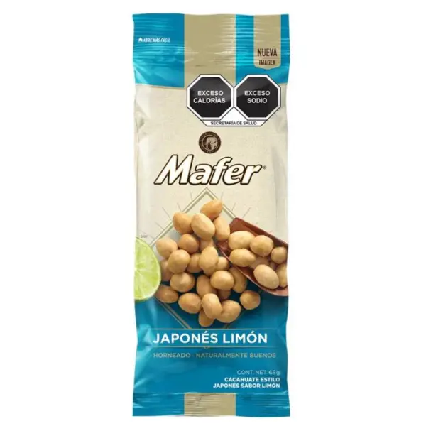MAFER CACAHUATES LIMON 65G