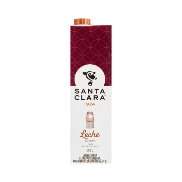 LECHE ENTERA SANTA CLARA 1L