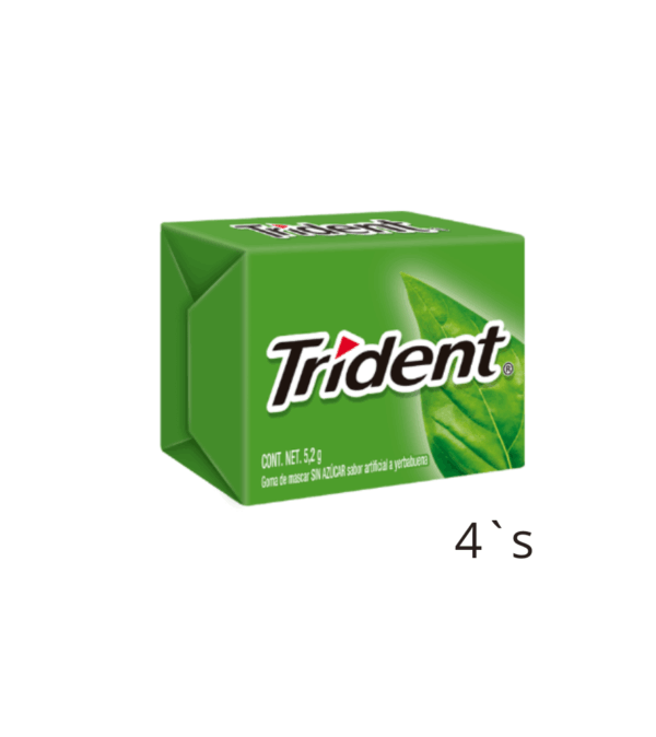 TRIDENT 4 PASTILLAS YERBABUENA